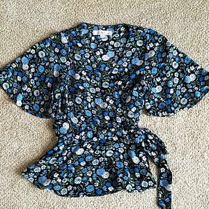 Loft Floral Wrap Top XSP